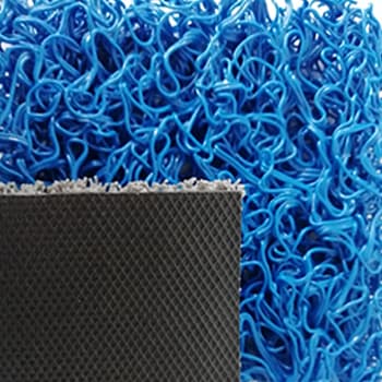 Tapete Malha PVC c/Fundo 14mm Azul Metro Linear