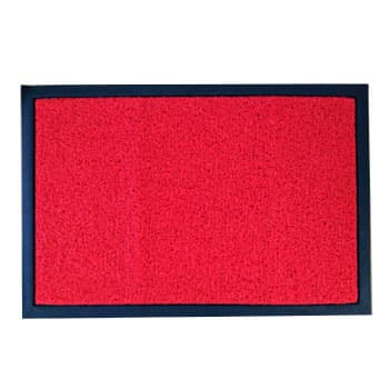 Tapete Malha PVC 40x60cm Rebordo Vermelho Vinil Esparguete