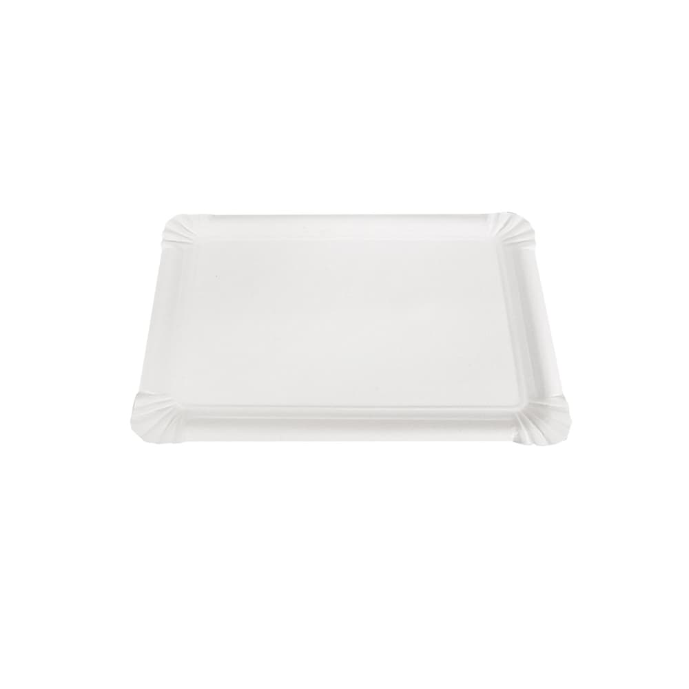 Travessas Cartão Retangular Branco 23x17cm 100un