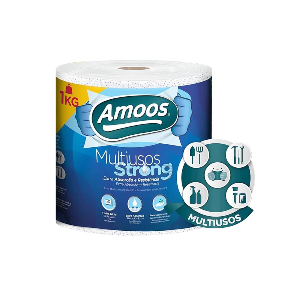 Rolo Multiusos 070mx22cm 63g 3Fls Amoos Strong 1un