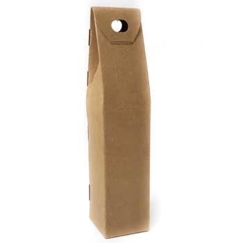 Caixa Cartão 095x085x410mm p/1 Garrafa Vinho Kraft