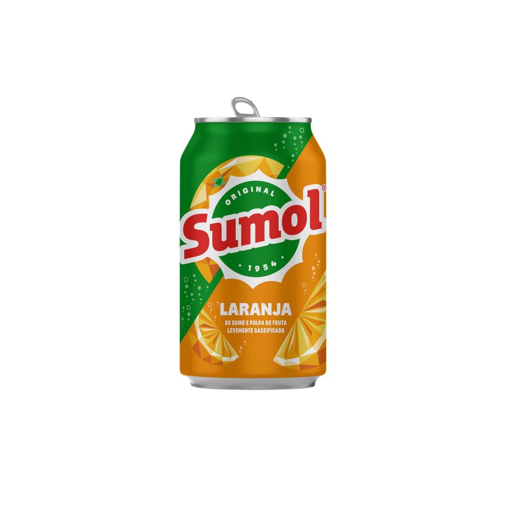 Refrigerante 330ml Com Gás Sumol Laranja Lata 1un