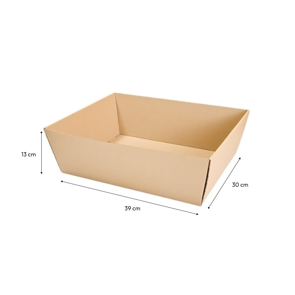 Cesta Cabaz 390x300x130mm Kraft 20un