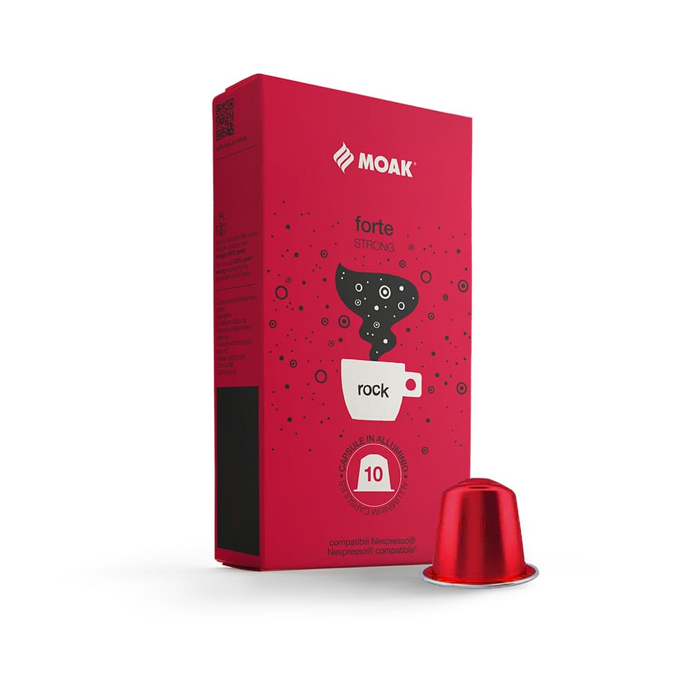 Café Cápsulas p/Nespresso MOAK Forte Rock 10un