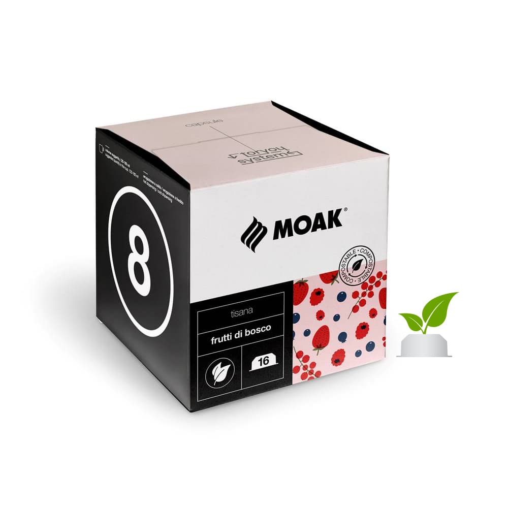 Chá Cápsulas ForYou Compostável Frutos Vermelhos 16un