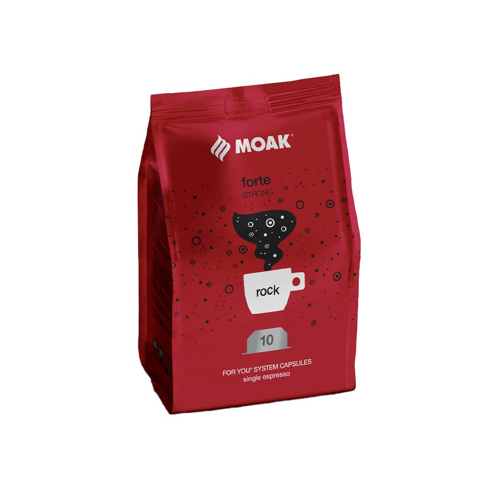 Café Cápsulas ForYou Single MOAK Forte Rock 100un