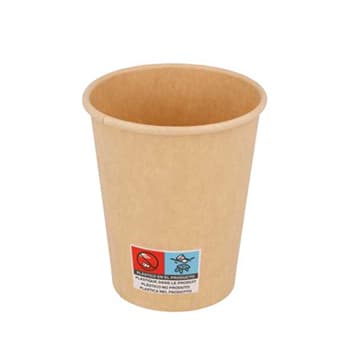 Copos 240ml Cartão Kraft 8oz Bebidas Quentes 50un