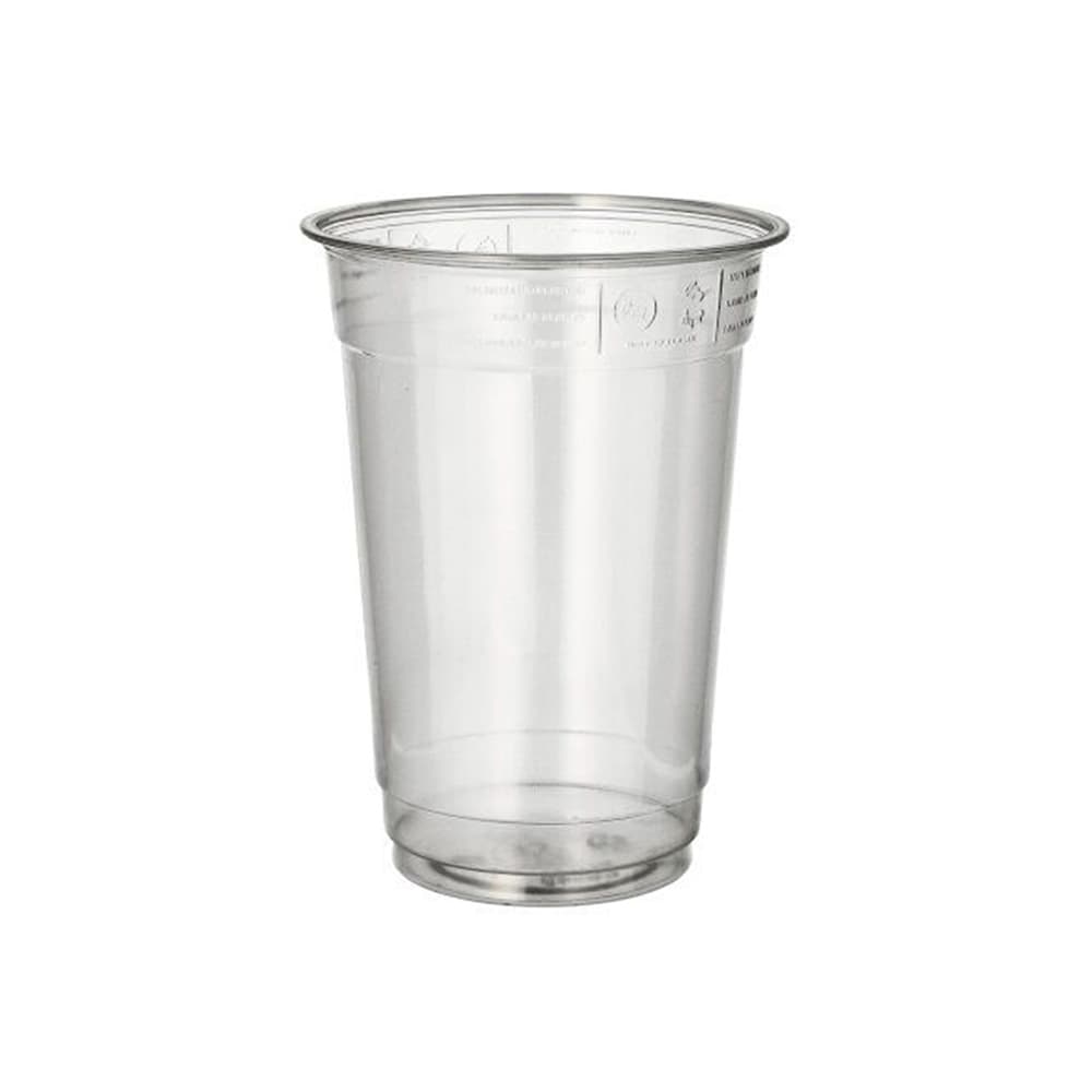 Copos 400ml PET 12,5cm Transparente 50un