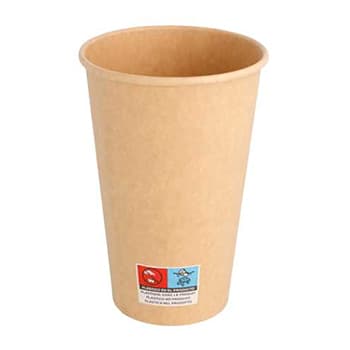 Copos 480ml Cartão Kraft 16oz Bebidas Quentes 50un