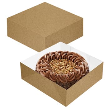 Caixa Cartolina Kraft 27x27x9,5cm 50un