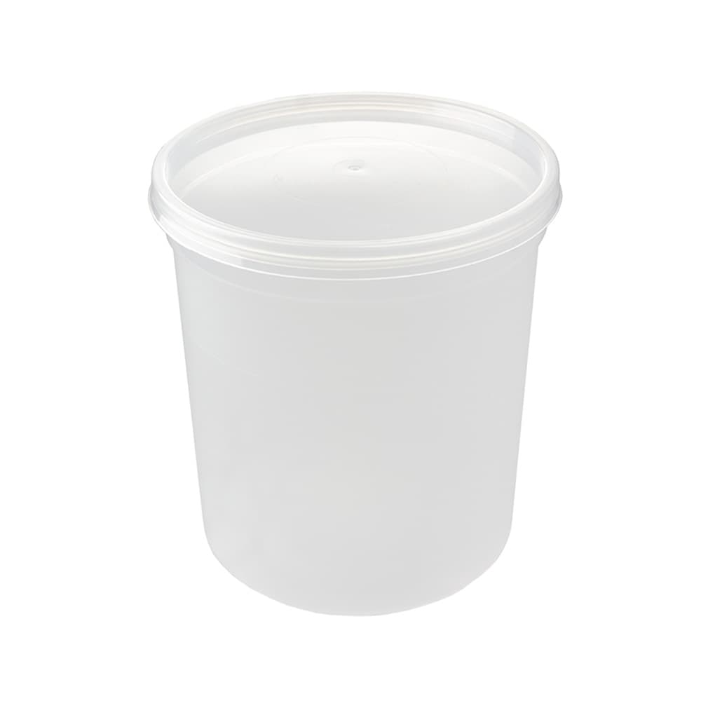 Embalagem Redonda Alimentar 1L PP c/Tampa 25un