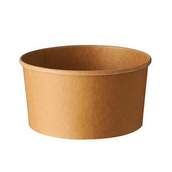 Saladeiras 1000ml Cartão Redondo Ø150mm  Cor Kraft 50un