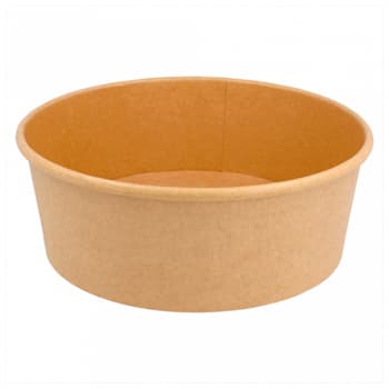 Saladeiras 1300ml Cartão Redondo Ø18cm Cor Kraft 50un