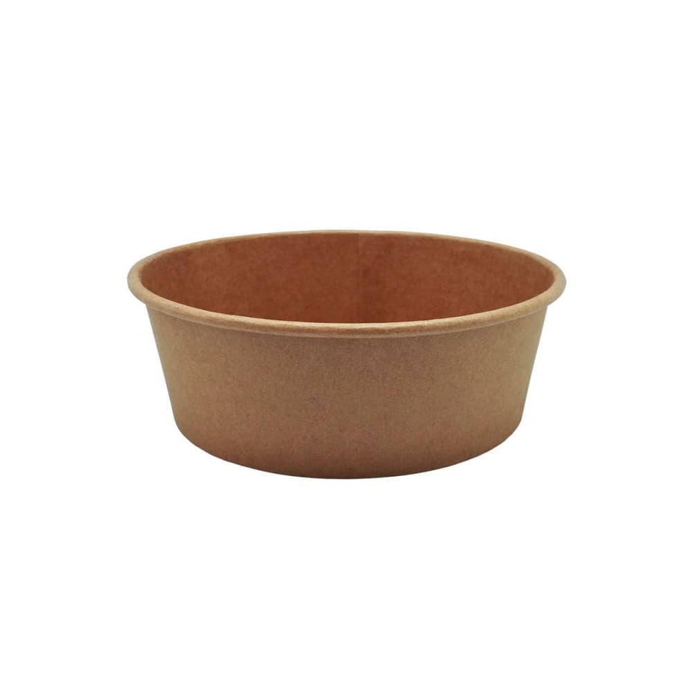Saladeiras 1100ml Cartão Redondo Ø185mm Cor Kraft  50un