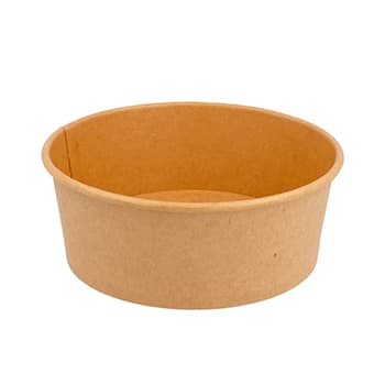Saladeiras 750ml Cartão Redondo Ø150mm Cor Kraft 50un