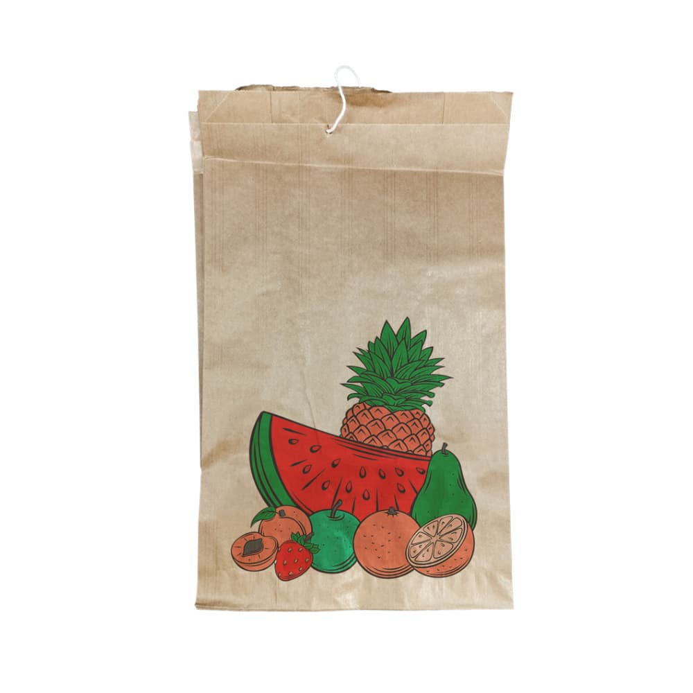 Bolsa Papel para Fruta 14x9x21cm até 500g c/Cordel 975un