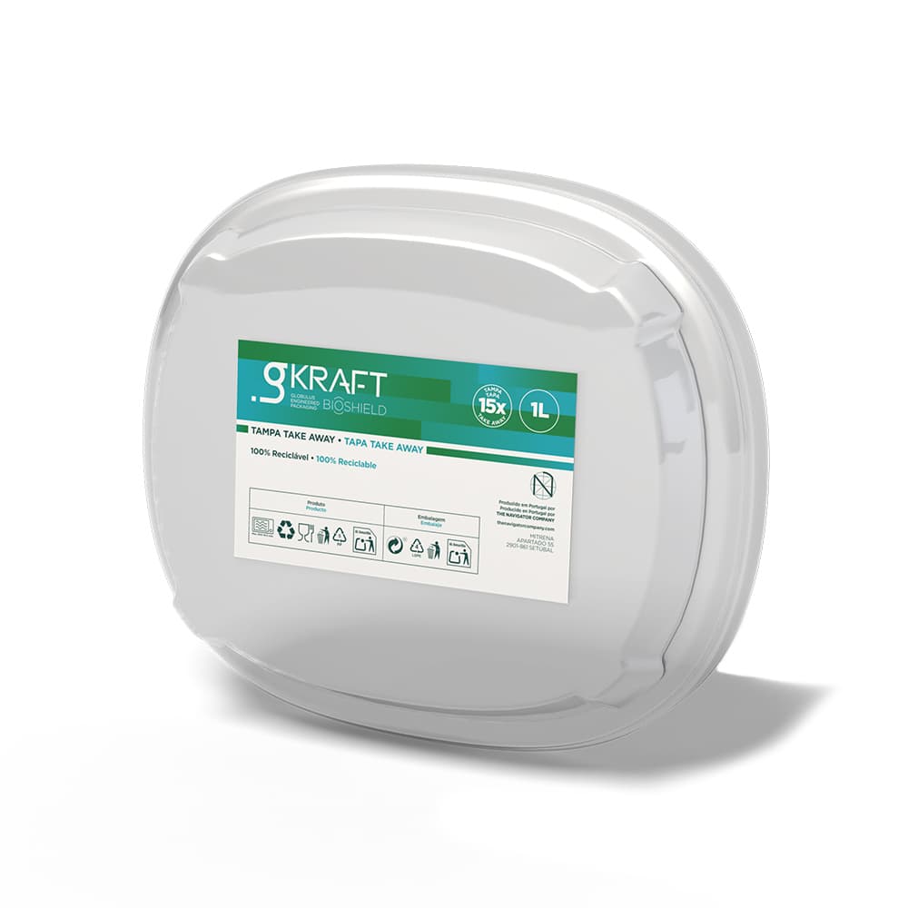 Tampa Embalagem Alimentar Transparente gKRAFT 15un