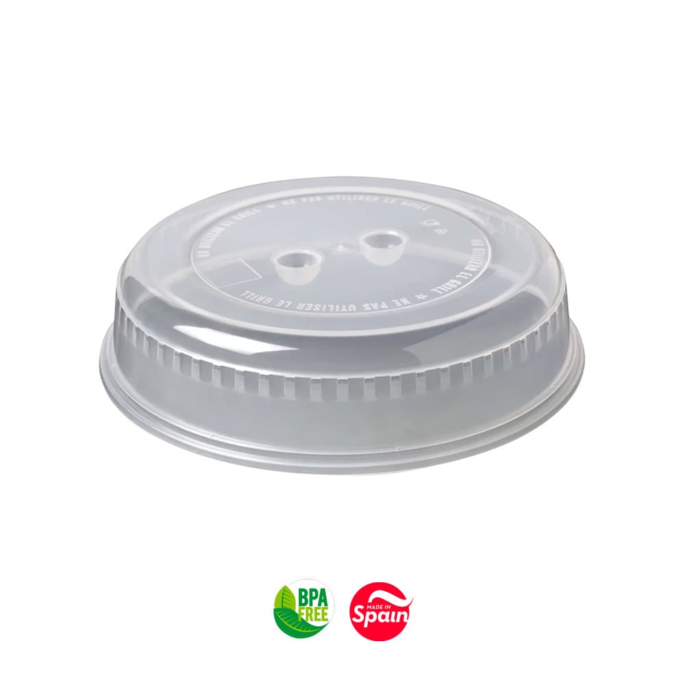 Tampa para Microondas 26x26x6,5cm Transparente