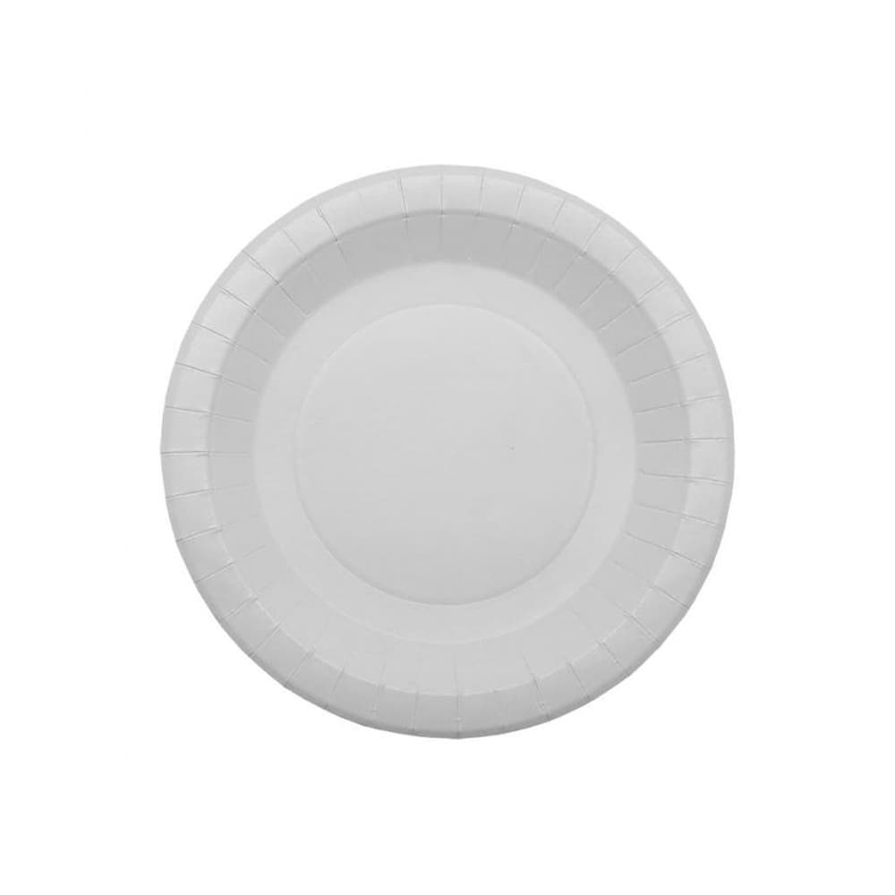 Pratos 18cm Cartão Redondo Branco 50un