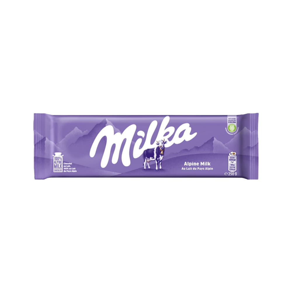 Tablete Chocolate Milka Alpine Chocolate de Leite 250g