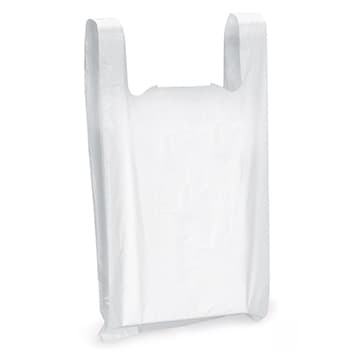 Sacos Plástico Alças 45x55cm Branco Pack 5Kg