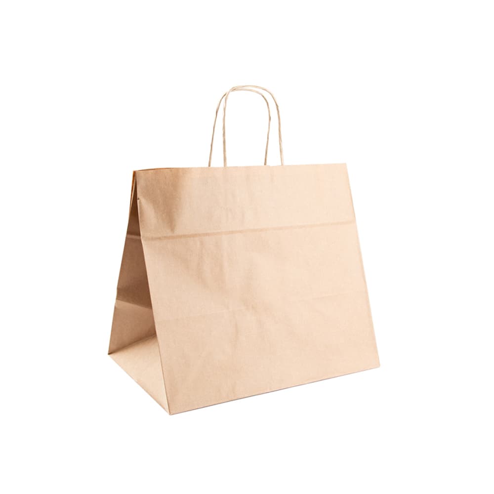 Saco 32x21x28,5cm Papel 90g c/Asas Kraft 1un