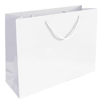 Saco 54x13x44cm Papel Couché 200g c/Asas Cordão Branco 1un