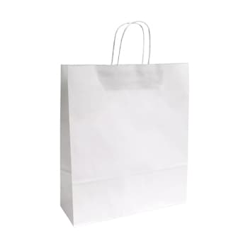 Saco 32x11x39cm Papel 100g c/Asas Branco 1un