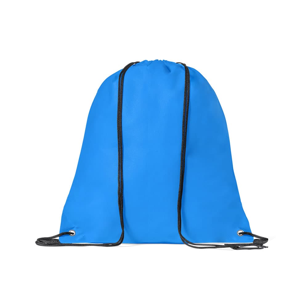 Saco Mochila Non-Woven 37x41cm com Ilhós Azul Claro