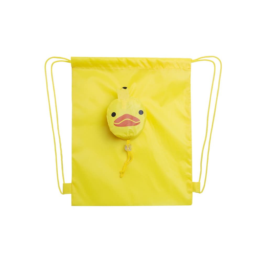 Saco Mochila Dobrável Kissa Amarelo
