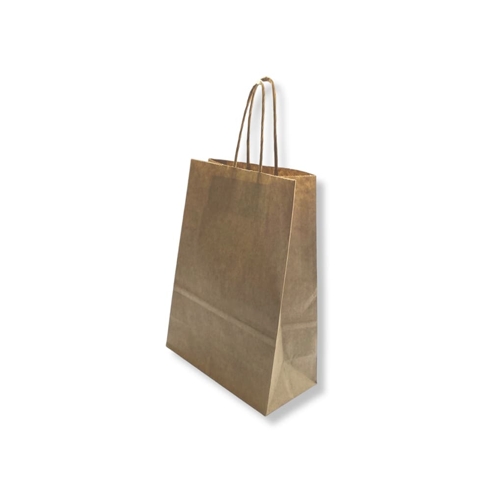 Saco 24x10x32cm Papel Kraft c/Asas 100g 1un