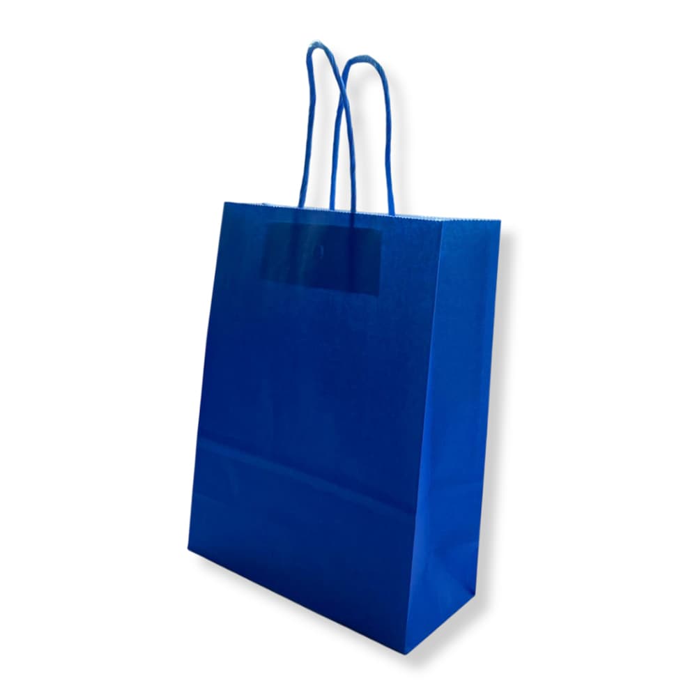 Saco 42x16x49cm Papel 100g c/Asas Azul Escuro 1un