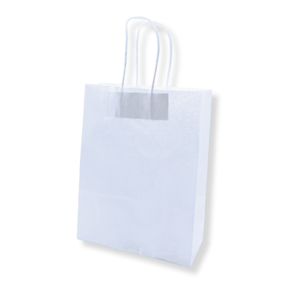 Saco 42x16x49cm Papel 100g c/Asas Branco 1un