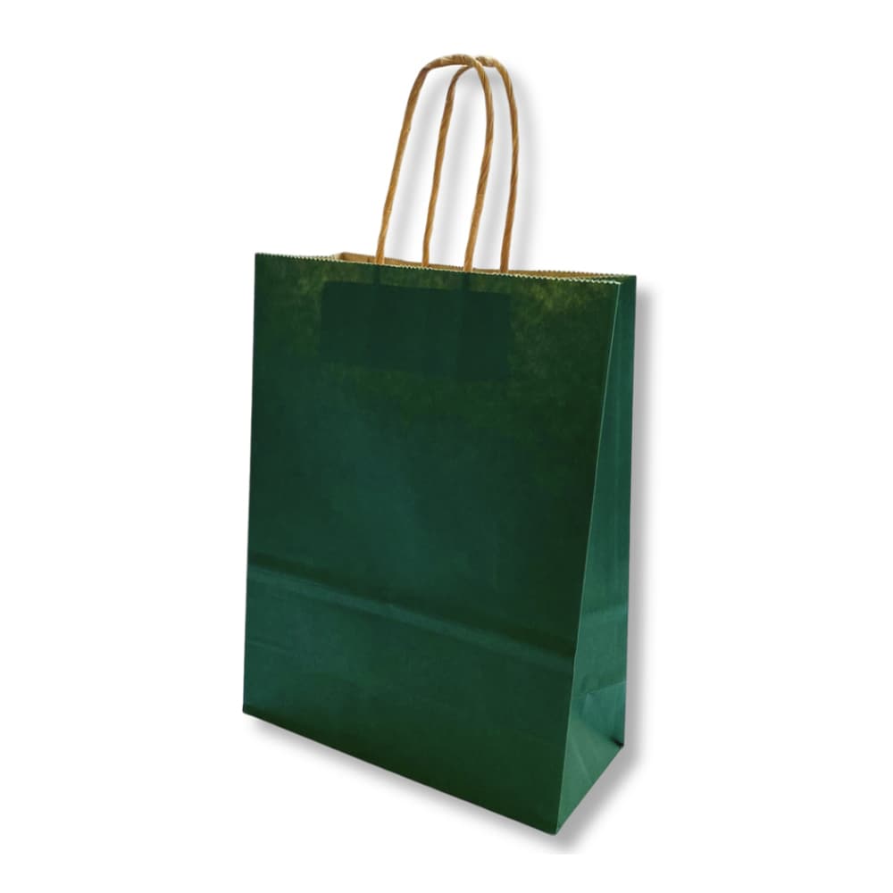 Saco 42x16x49cm Papel 100g c/Asas Verde Escuro 1un