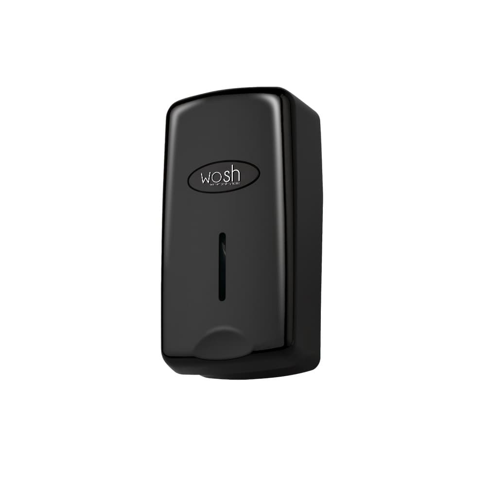 Saboneteira Enchimento Plástico Wosh Preto 1L