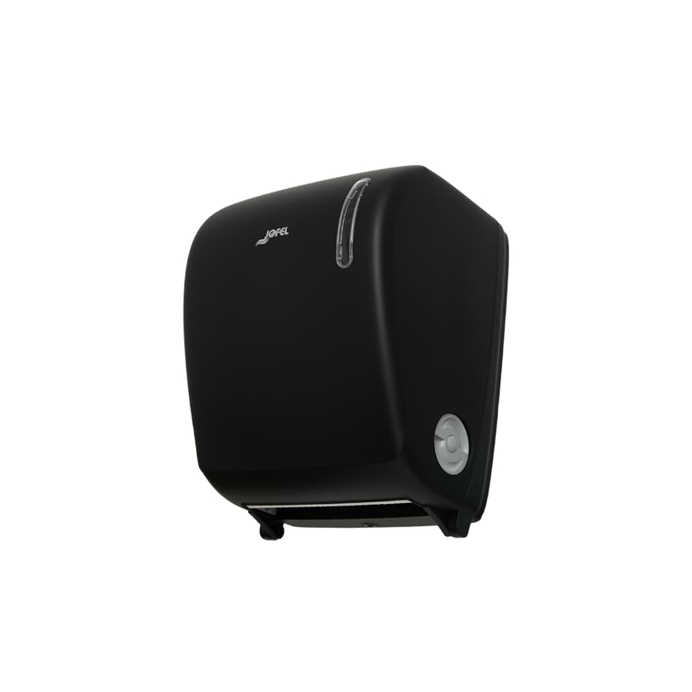 Dispensador Toalhas Rolo c/Auto-Corte Preto Mate