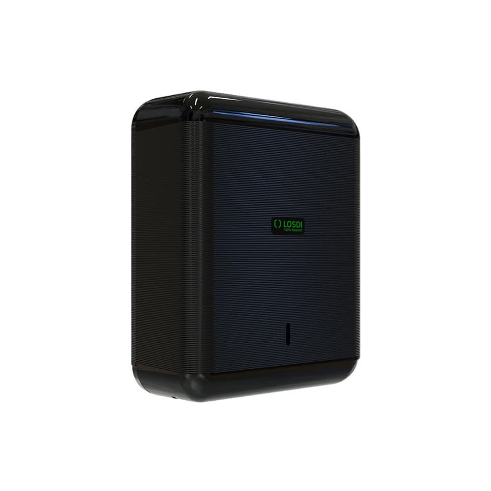 Dispensador Toalhas Mão Zig-Zag EcoLuxe Losdi Preto