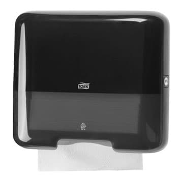 Dispensador Toalhas Mão Zig-Zag Mini TORK H3 Preto