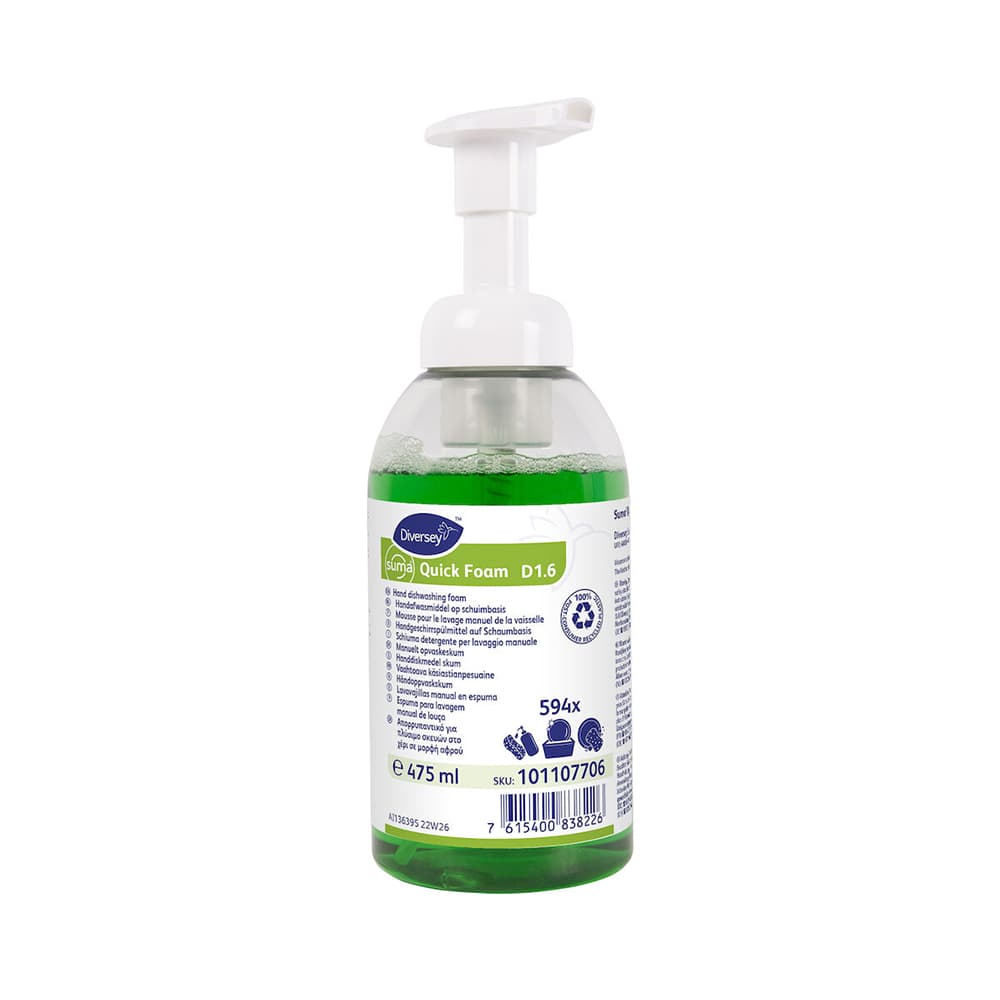 Detergente Manual Loiça Suma Quick Foam D1.6 475ml