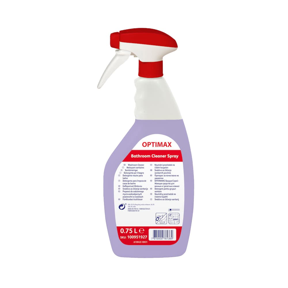 Detergente OPTIMAX WC Spray Limpeza/Remoção Calcário 0,75L