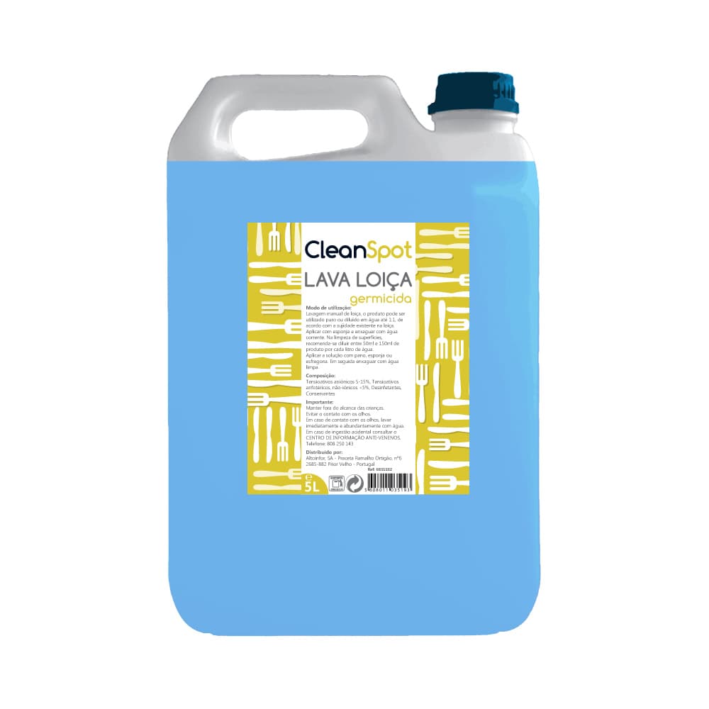 Detergente Manual Loiça Cleanspot Germicida 5L