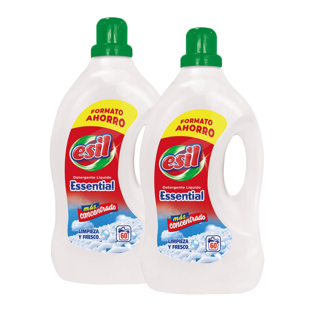 Detergente Líquido Máquina Roupa Esil 60+60 Doses Pack 2un