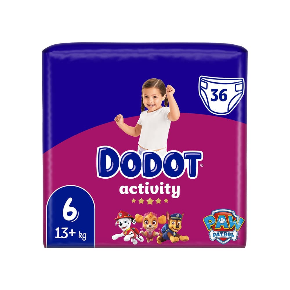 Fraldas Dodot T6 (+13kg) Activity 36un