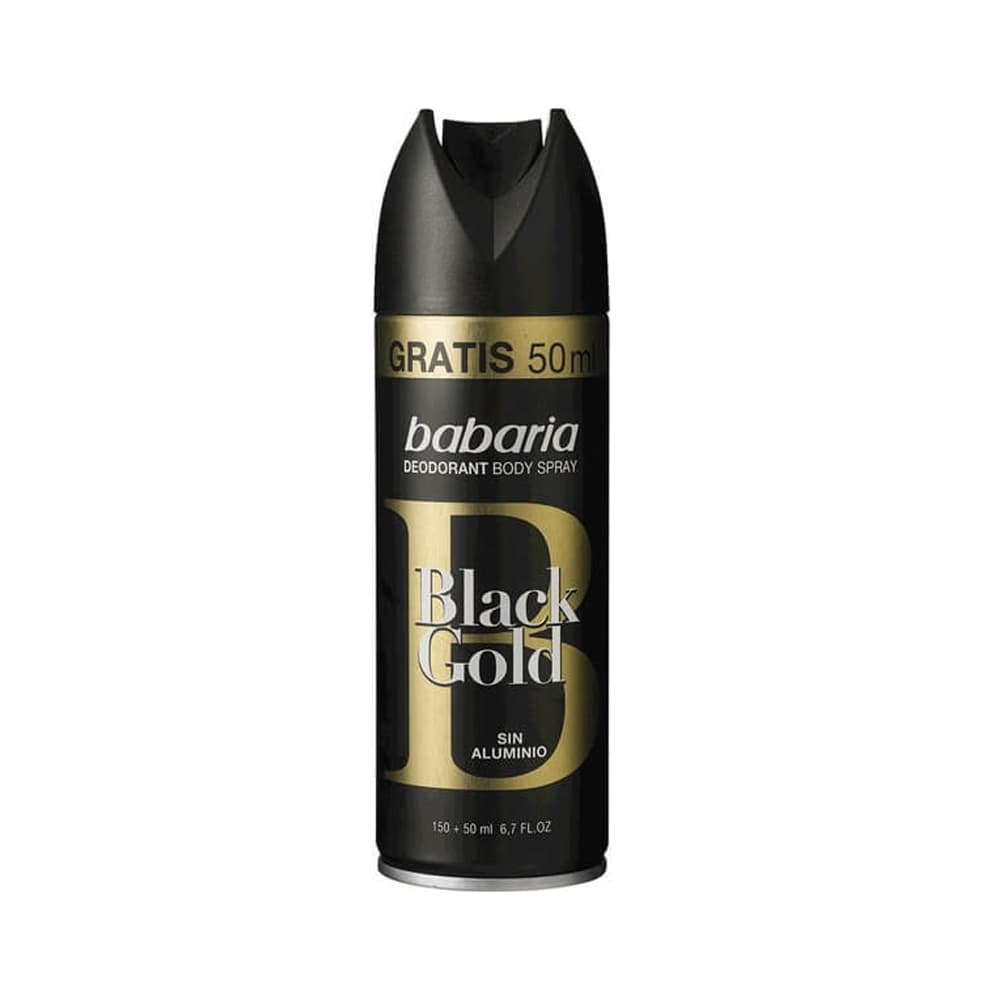Desodorizante Spray Babaria Men Black Gold 150ml+50ml