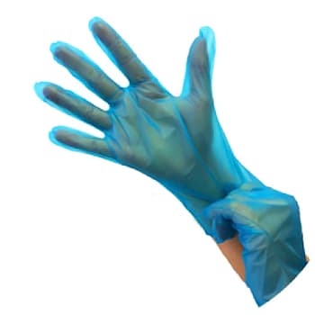 Luvas Polymer Tamanho M s/ Pó Azul 200un