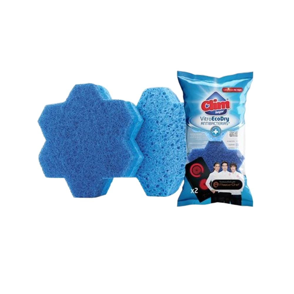 Esfregão Esponja Vitrocerâmica Eco Dry Clim Pack 2un