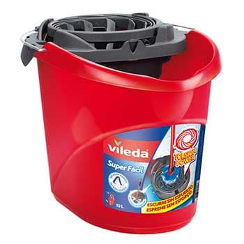 Balde com Espremedor Vileda Super Fácil Vermelho