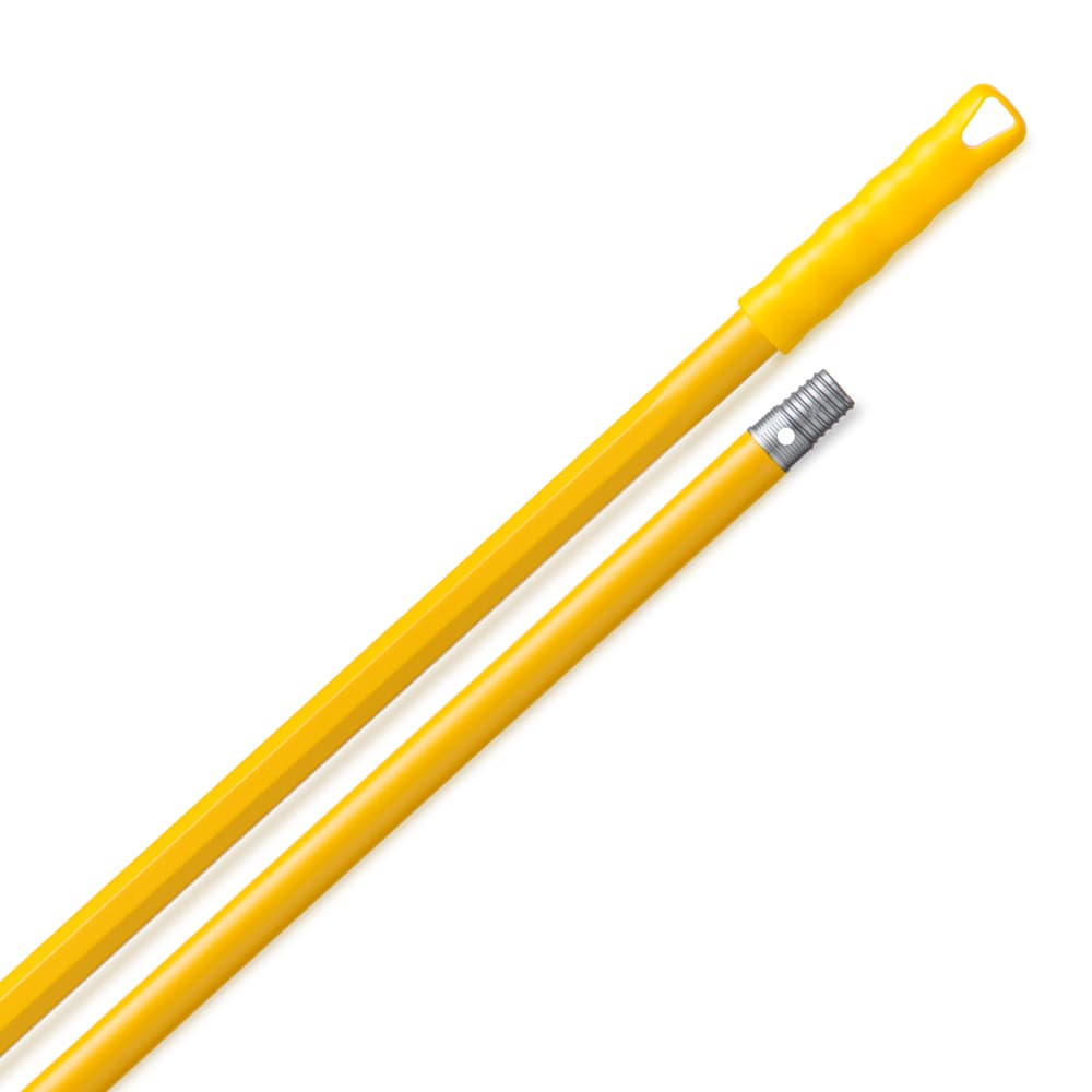 Cabo Esfregona/Vassoura/Mopa Alumínio Amarelo c/ Rosca 1.40m