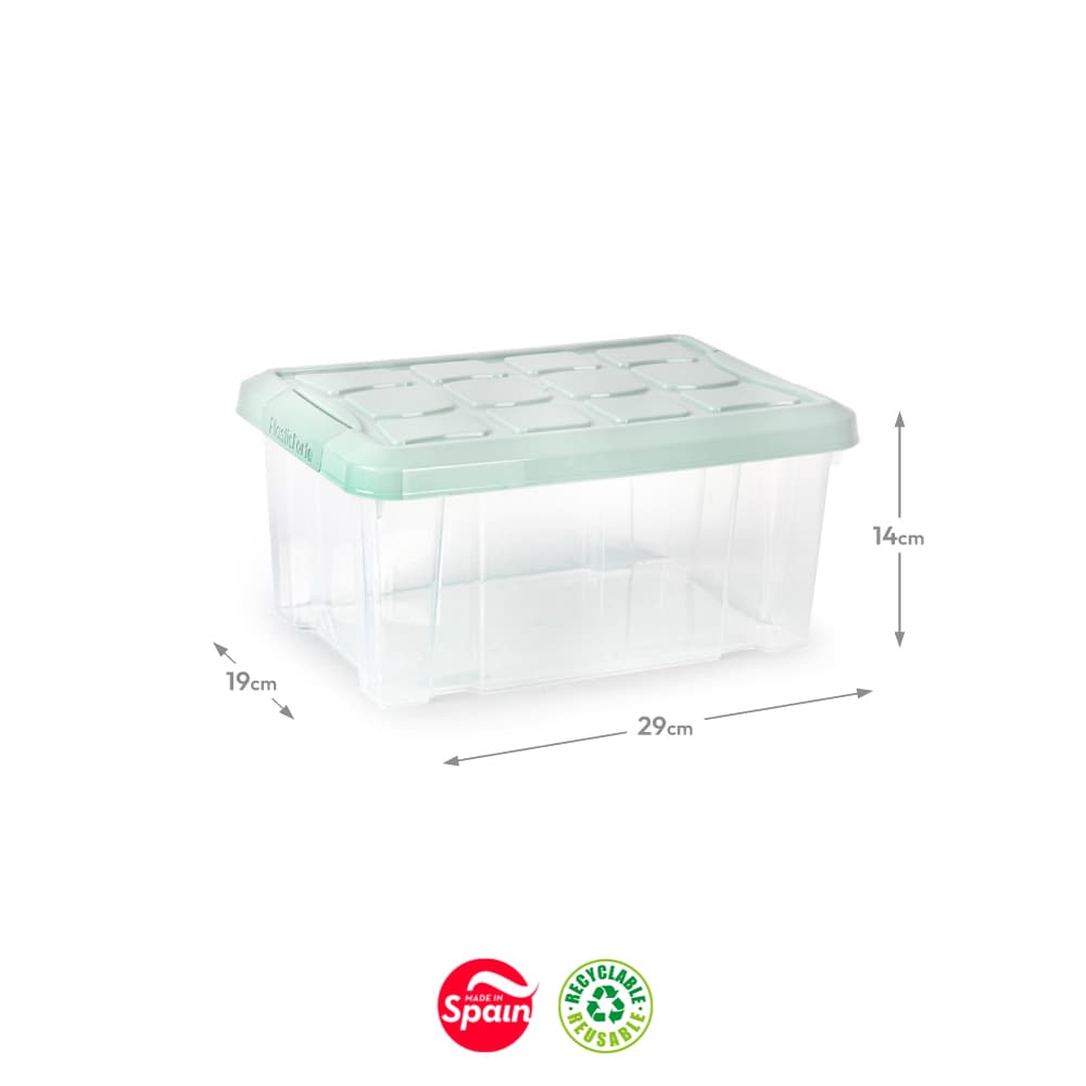 Caixa Plástico 29x19x14cm Sortido 5L