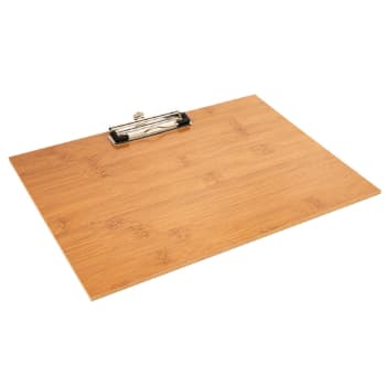 Porta Menus 31,8x22,9x0,4cm c/Clip Bambu 1un